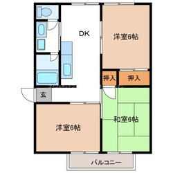 ハイツサンリバーの物件間取画像